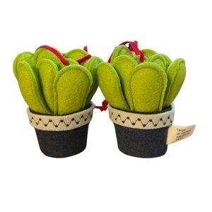Target Wondershop Felt Succulent Ornament - 2023 RARE Set of 2